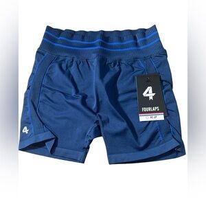 FourLaps Aero Seamless Short 3” activewear workout Midnight Blue size XL